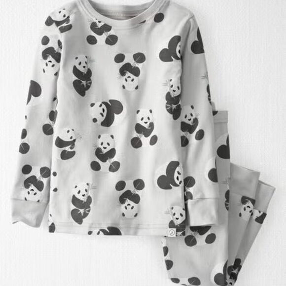NEW with tags, organic cotton pajamas set for toddlers, size 5T - Picture 1 of 4